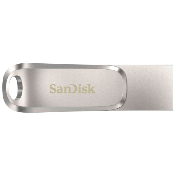 SanDisk - Ultra Dual Drive Luxe 512GB USB 3.1, USB Type-C Flash Drive - Silver